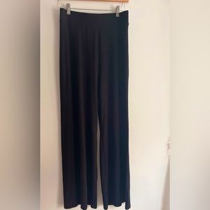 H&M ribbed knit wide leg jersey pants